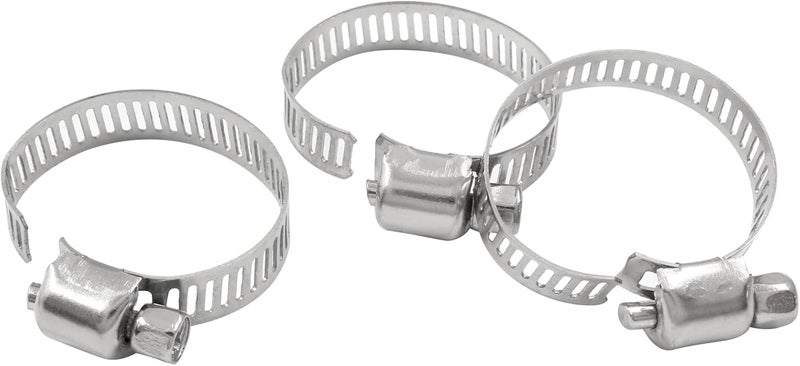 Coufce 20 pcs 5/8" - 1" 304 Stainless Steel Hose Clamps, Adjustable Metal Pipe Clamp, Worm Gear for Pipe - Dryer Repair, Tubing and Fuel Line - Image 5